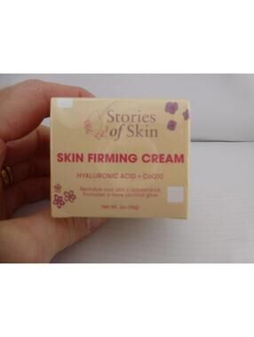 Stories of Skin Skin Firming Cream Hyaluronic Acid CoQ10 2oz Anti-Aging NEW Q8
